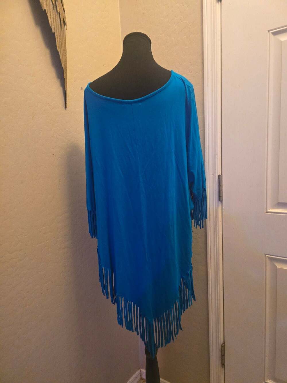 Kokomo Unlimited Long Fringe Poncho Top